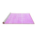 Sideview of Machine Washable Abstract Purple Contemporary Area Rugs, wshcon470pur