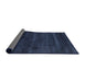 Thickness of Contemporary Blue Modern Rug, con471