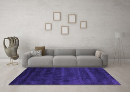 Machine Washable Abstract Purple Contemporary Area Rugs in a Living Room, wshcon471pur