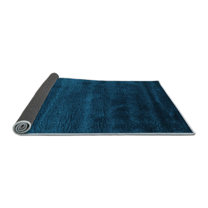 Sideview of Abstract Light Blue Contemporary Rug, con471lblu