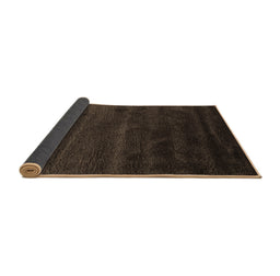 Sideview of Abstract Brown Contemporary Rug, con471brn