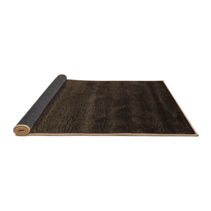 Sideview of Abstract Brown Contemporary Rug, con471brn