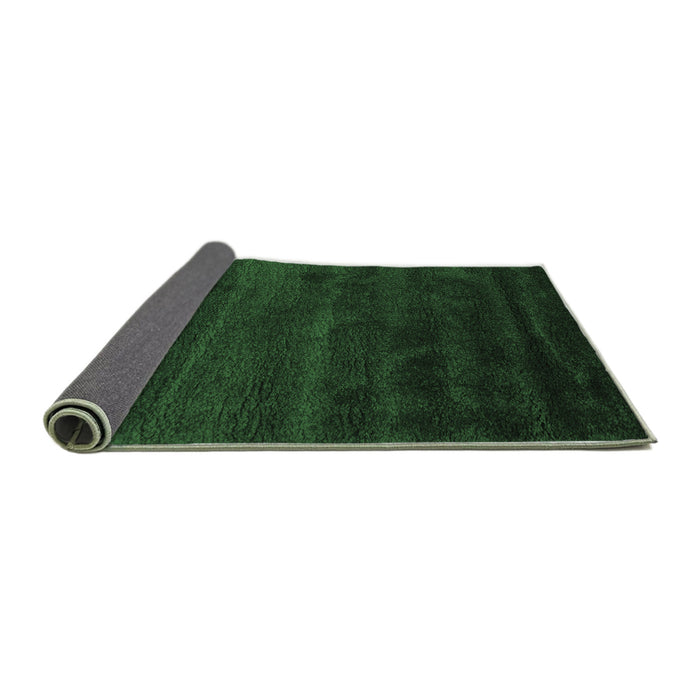 Sideview of Abstract Emerald Green Contemporary Rug, con471emgrn