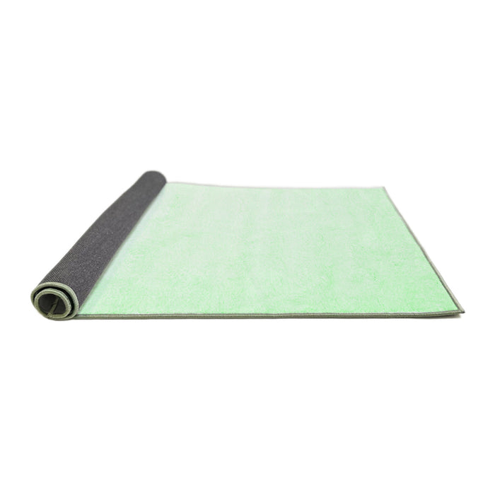 Sideview of Solid Emerald Green Modern Rug, con472emgrn