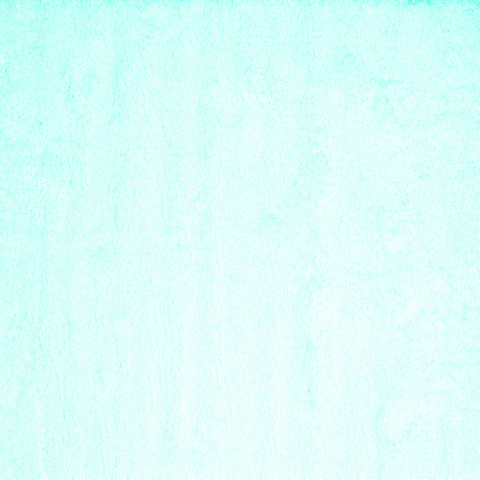 Square Machine Washable Solid Turquoise Modern Area Rugs, wshcon472turq