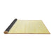 Sideview of Solid Yellow Modern Rug, con472yw