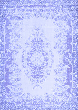 Abstract Blue Contemporary Rug, con473blu