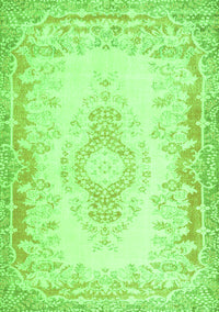 Abstract Green Contemporary Rug, con473grn