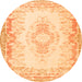 Machine Washable Abstract Orange Contemporary Area Rugs, wshcon473org