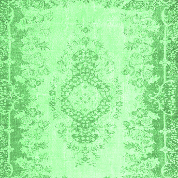 Machine Washable Abstract Emerald Green Contemporary Area Rugs, wshcon473emgrn