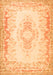 Serging Thickness of Machine Washable Abstract Orange Contemporary Area Rugs, wshcon473org