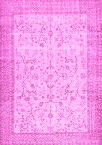 Abstract Pink Contemporary Rug, con474pnk