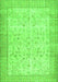 Serging Thickness of Machine Washable Abstract Green Contemporary Area Rugs, wshcon474grn