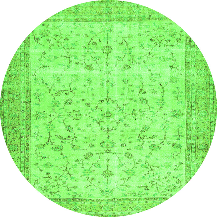 Machine Washable Abstract Green Contemporary Area Rugs, wshcon474grn