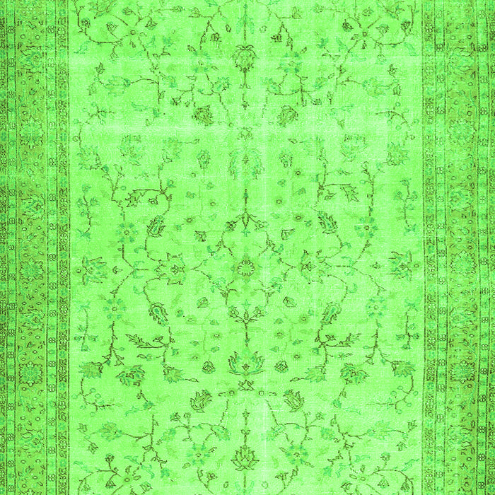 Abstract Green Contemporary Rug, con474grn