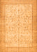 Serging Thickness of Machine Washable Abstract Orange Contemporary Area Rugs, wshcon474org