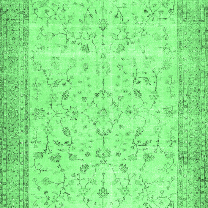 Machine Washable Abstract Emerald Green Contemporary Area Rugs, wshcon474emgrn