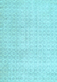 Abstract Light Blue Contemporary Rug, con475lblu