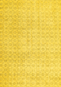 Abstract Yellow Contemporary Rug, con475yw