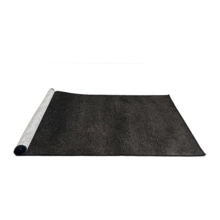 Serging Thickness of Machine Washable Contemporary Midnight Gray Rug, wshcon477