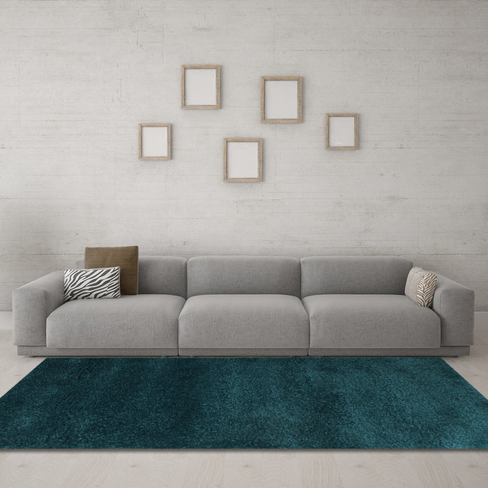 Machine Washable Abstract Light Blue Contemporary Rug in a Living Room, wshcon477lblu