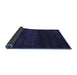 Sideview of Abstract Blue Contemporary Rug, con477blu