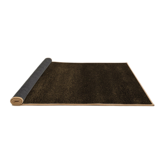 Sideview of Abstract Brown Contemporary Rug, con477brn