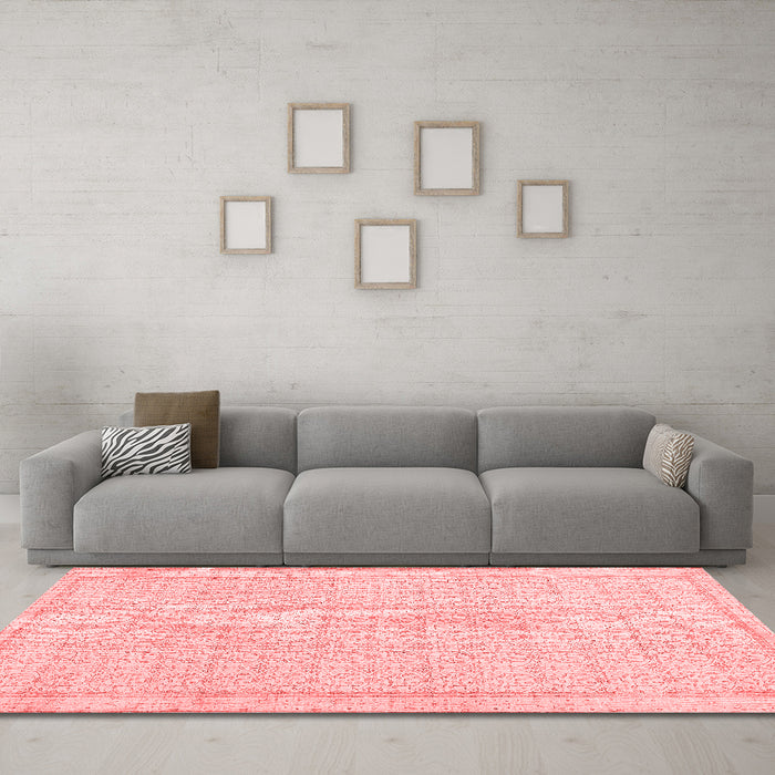 Contemporary Red Washable Rugs