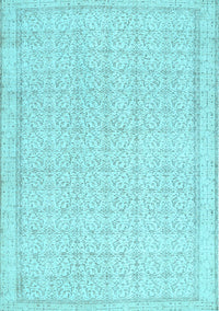 Abstract Light Blue Contemporary Rug, con478lblu