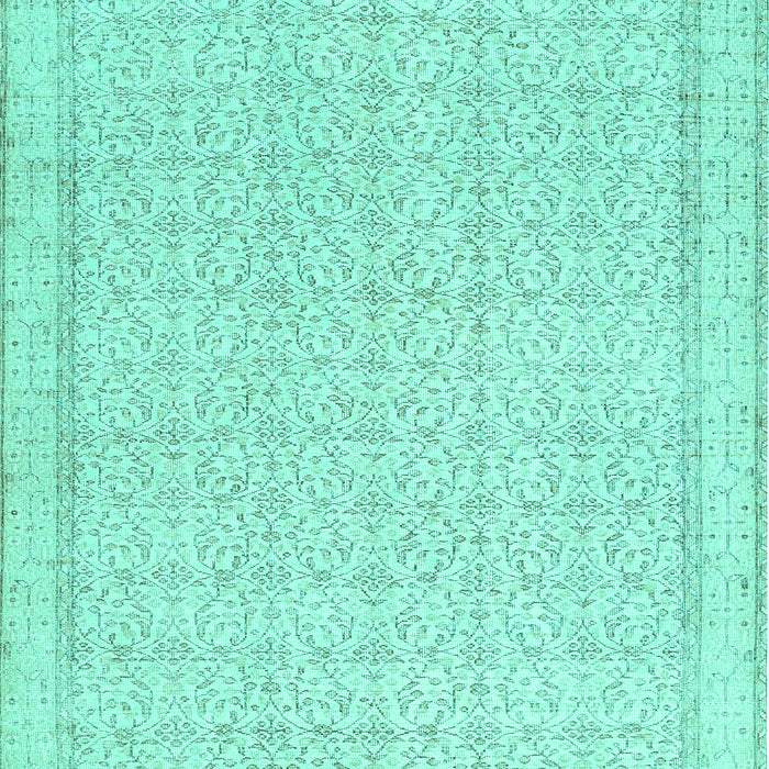 Abstract Turquoise Contemporary Rug, con478turq