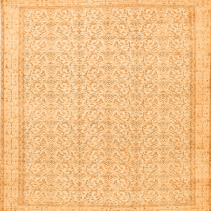 Serging Thickness of Abstract Orange Contemporary Rug, con478org