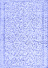 Abstract Blue Contemporary Rug, con478blu