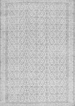 Abstract Gray Contemporary Rug, con478gry