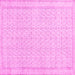 Square Abstract Pink Contemporary Rug, con478pnk