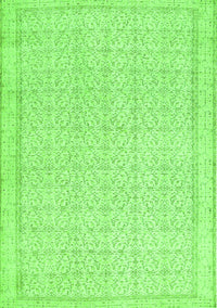 Abstract Green Contemporary Rug, con478grn