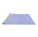 Sideview of Machine Washable Abstract Blue Contemporary Rug, wshcon478blu