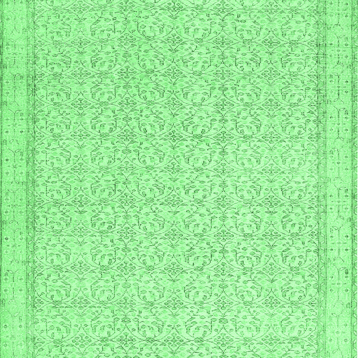 Machine Washable Abstract Emerald Green Contemporary Area Rugs, wshcon478emgrn