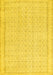 Abstract Yellow Contemporary Rug, con478yw