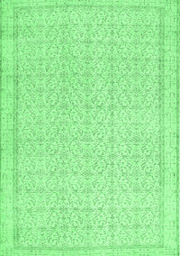 Abstract Emerald Green Contemporary Rug, con478emgrn