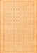 Serging Thickness of Machine Washable Abstract Orange Contemporary Area Rugs, wshcon478org