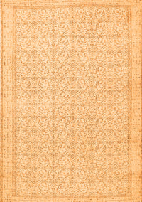 Abstract Orange Contemporary Rug, con478org