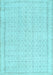 Machine Washable Abstract Light Blue Contemporary Rug, wshcon478lblu