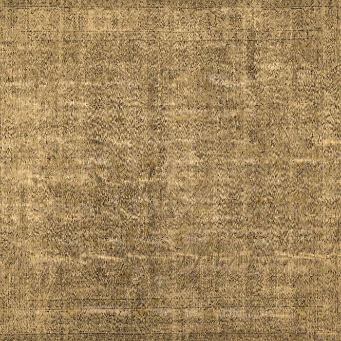 Square Machine Washable Abstract Brown Contemporary Rug, wshcon479brn