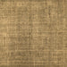 Square Machine Washable Abstract Brown Contemporary Rug, wshcon479brn