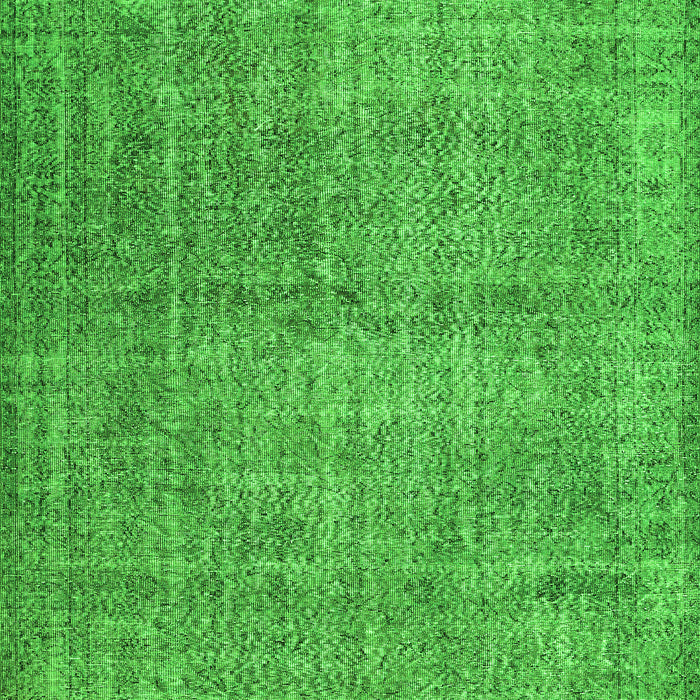 Serging Thickness of Machine Washable Abstract Green Contemporary Area Rugs, wshcon479grn
