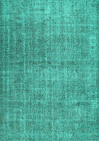 Abstract Turquoise Contemporary Rug, con479turq