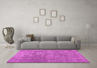 Machine Washable Abstract Pink Contemporary Rug, wshcon479pnk