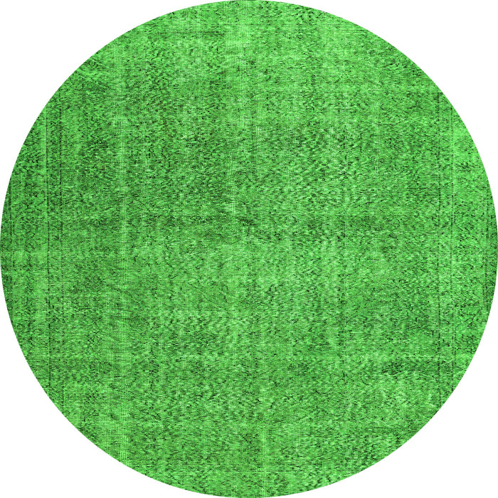 Square Abstract Green Contemporary Rug, con479grn