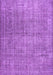 Machine Washable Abstract Purple Contemporary Area Rugs, wshcon479pur