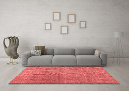 Contemporary Red Washable Rugs